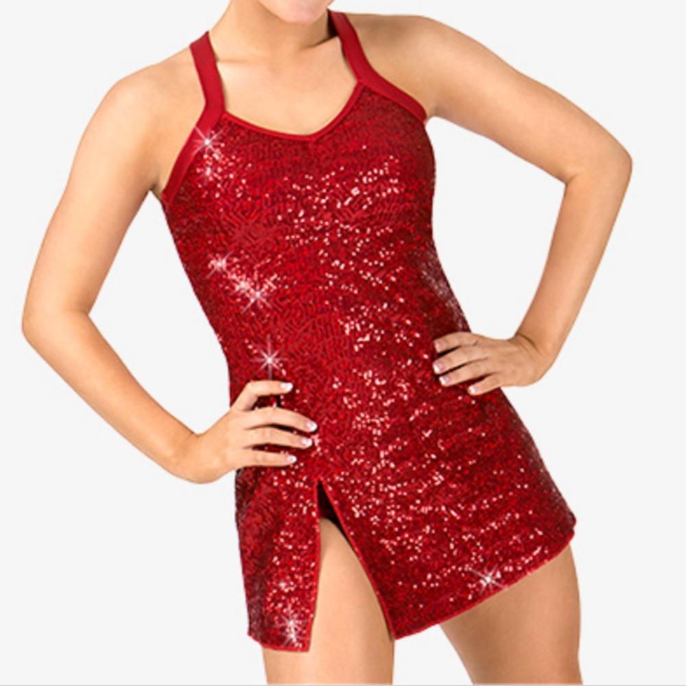 Womens Sequin Tank Performance Dress Set